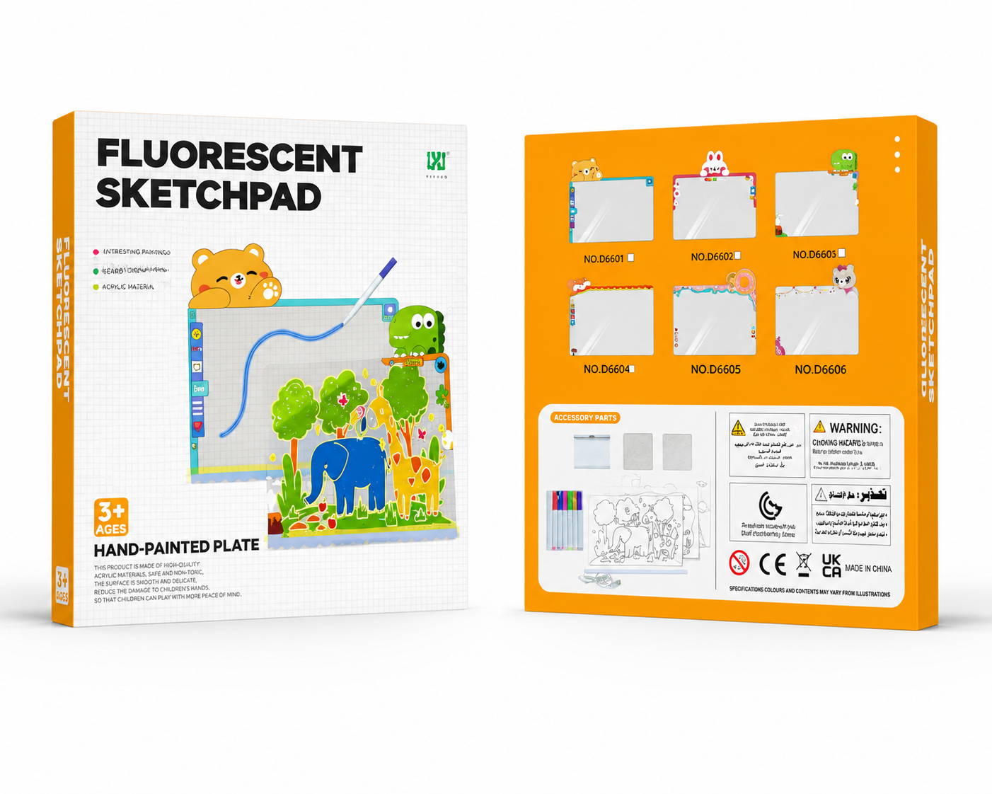 Fluorescent LED Sketchpad for Kids – Draw, Glow & Display!
